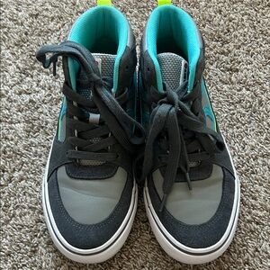 Airwalks and Teal High-Top Sneakers